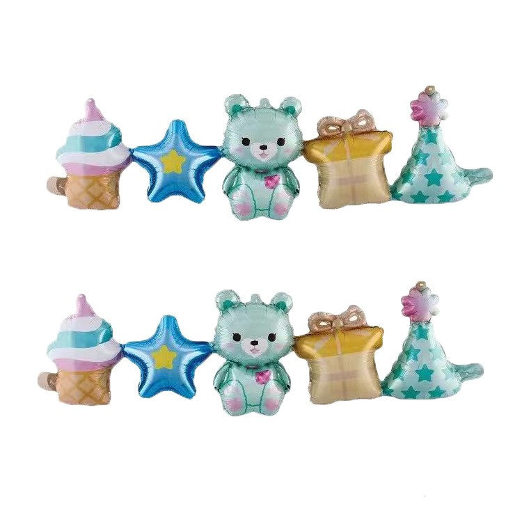 Balon Foil Link / Sambung Bear Set