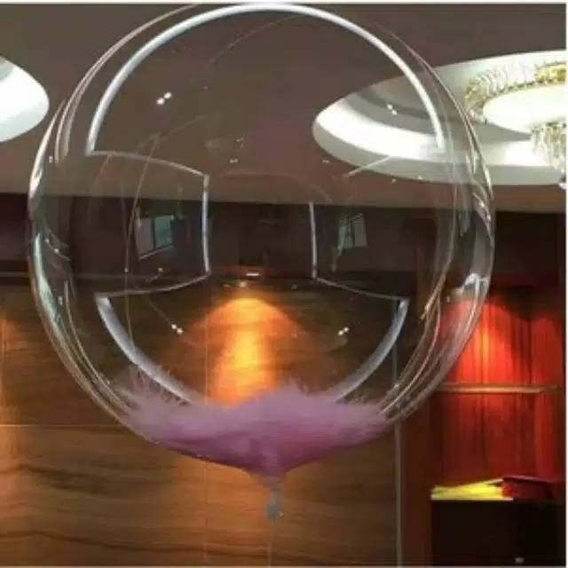 Balon PVC Transparan Size 36 ( 90 cm ) / Transparent Bobo Bubble Balloon Size 36 ( 90 cm )