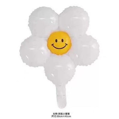 Balon Foil Daisy Flower Size 50 x 41 cm