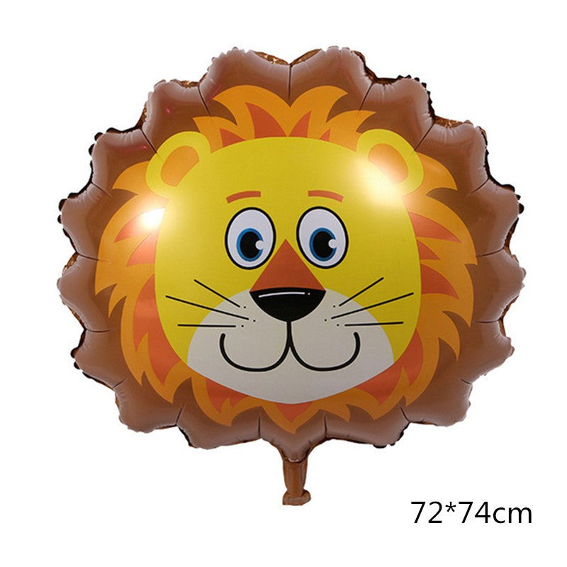 Balon Foil Kepala Hewan Jumbo Size 80 cm