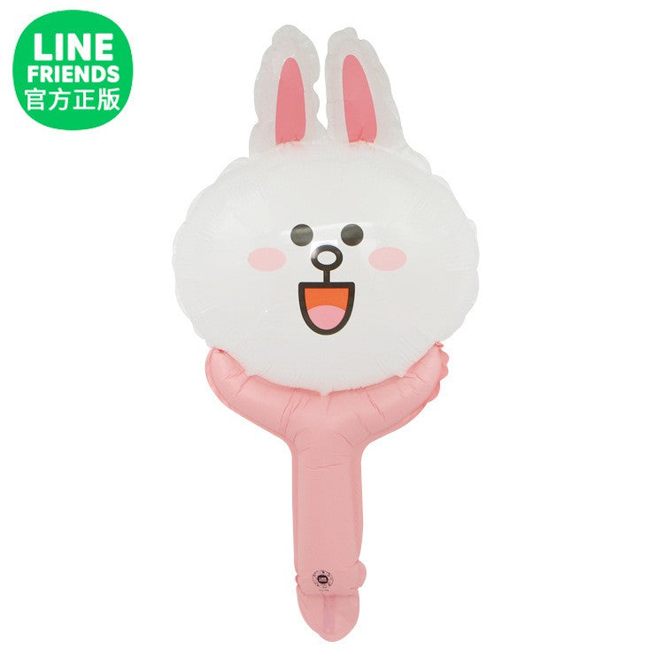 Balon Foil Pentung / Tongkat / Tenis / Handheld Hello Pepa Pig,Daisy Duck,Minnie Pink