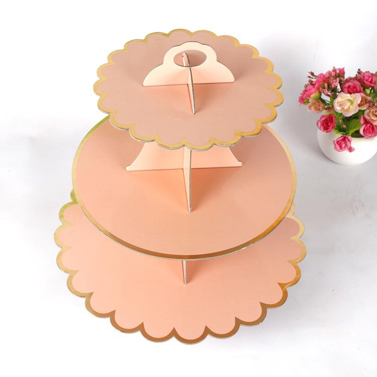 3 Tier Cupcake Stand / Cake Stand Polos List Gold