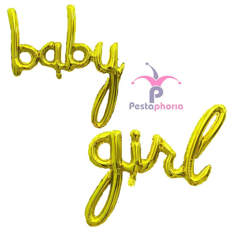 Balon Foil Huruf Latin kecil baby boy / baby girl