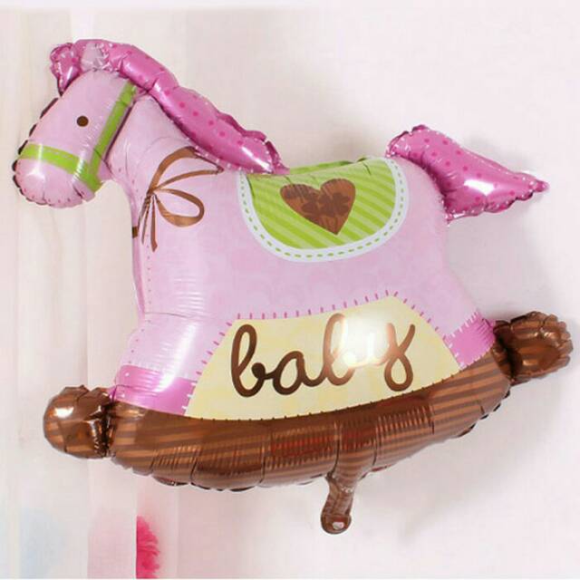 Balon Foil Kuda Trojan / Rocking Horse Jumbo
Size 75 cm