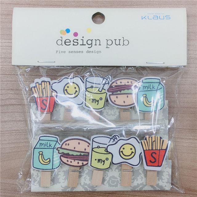 Wooden Clip Set Character / Penjepit Foto Kayu Karakter Kartun / Jepitan Kayu