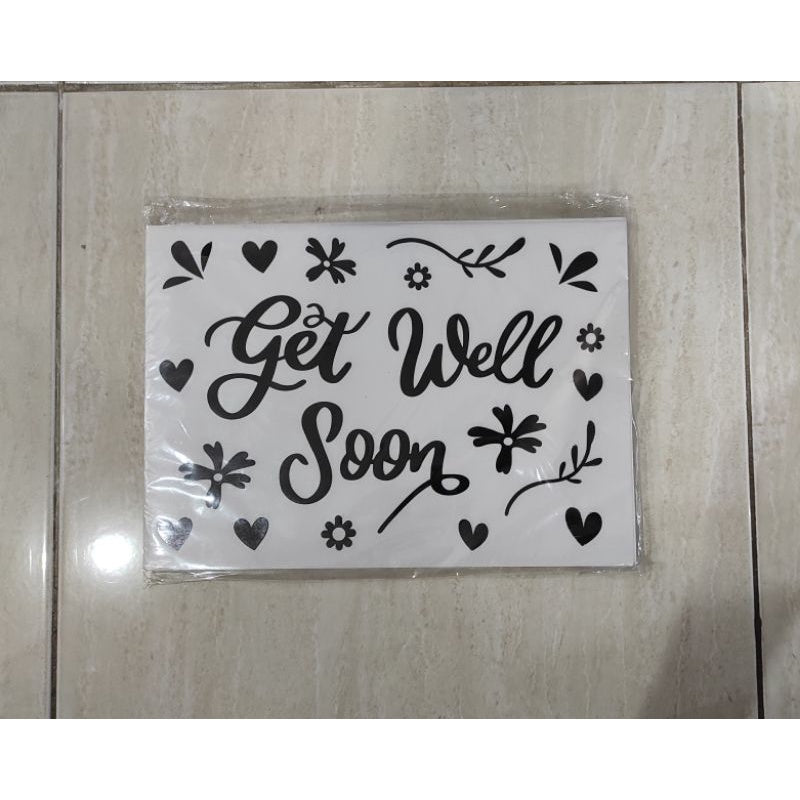 Stiker Bobo Balon PVC Ukuran 21 x 29 cm Balloon Sticker Get Well Soon/Graduation/Grad/Abjad/Congratulations