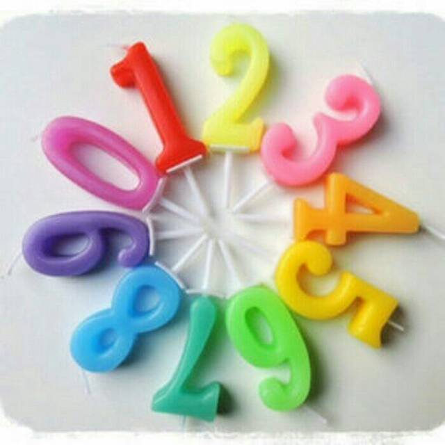 Lilin Angka Ulang Tahun Model Korea / Birthday Numeric Candle / Birthday Number Candle