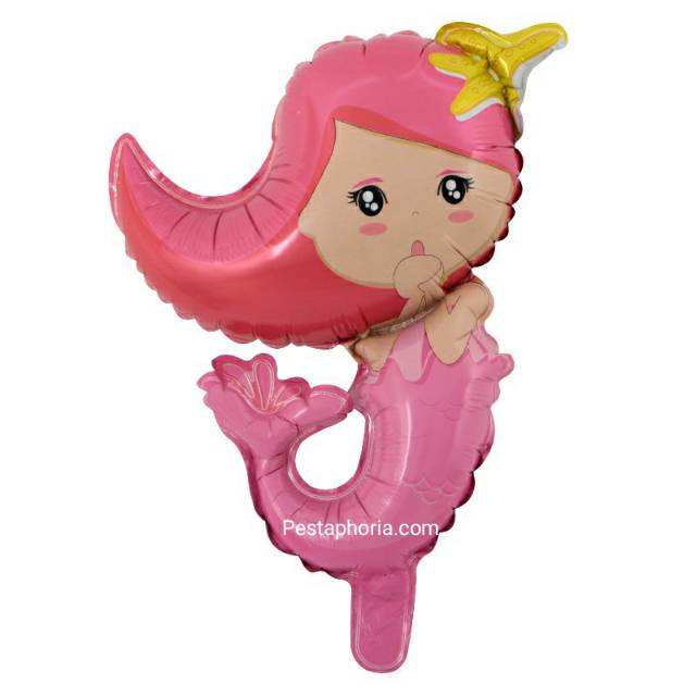 Balon Foil Mermaid Size 40 cm