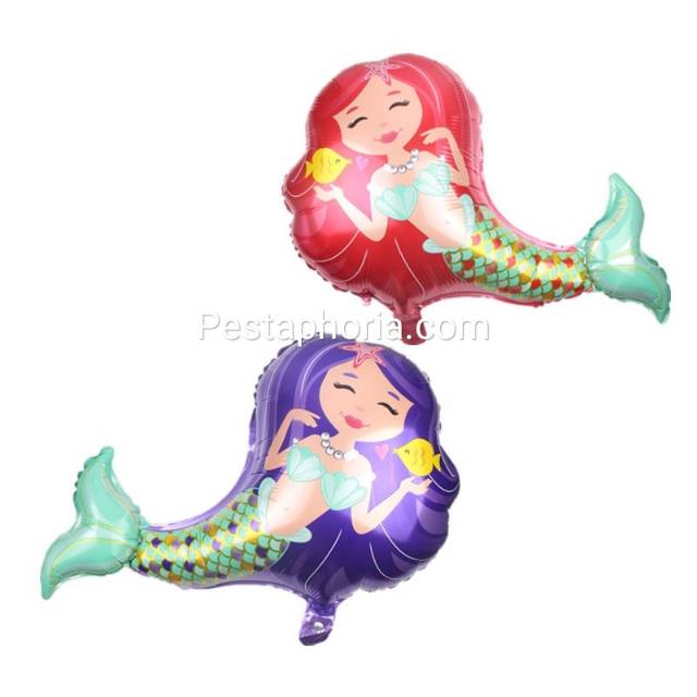 Balon Foil Reclining Mermaid Jumbo Size 76 cm