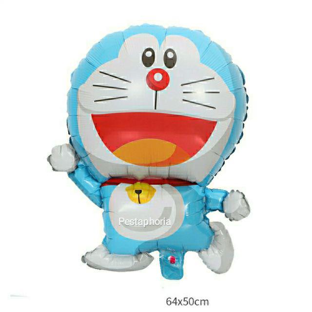 Balon Foil Doraemon & Dorami Size Medium