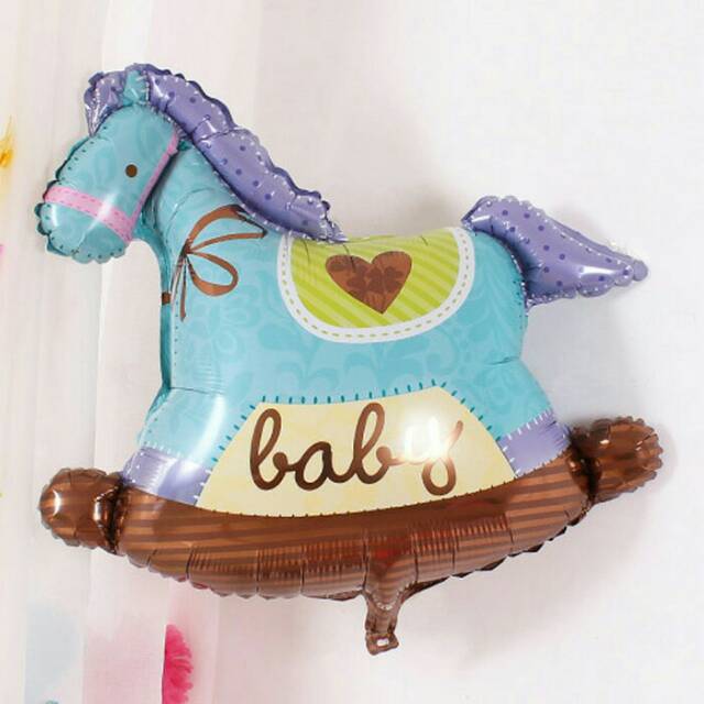Balon Foil Kuda Trojan / Rocking Horse Jumbo
Size 75 cm