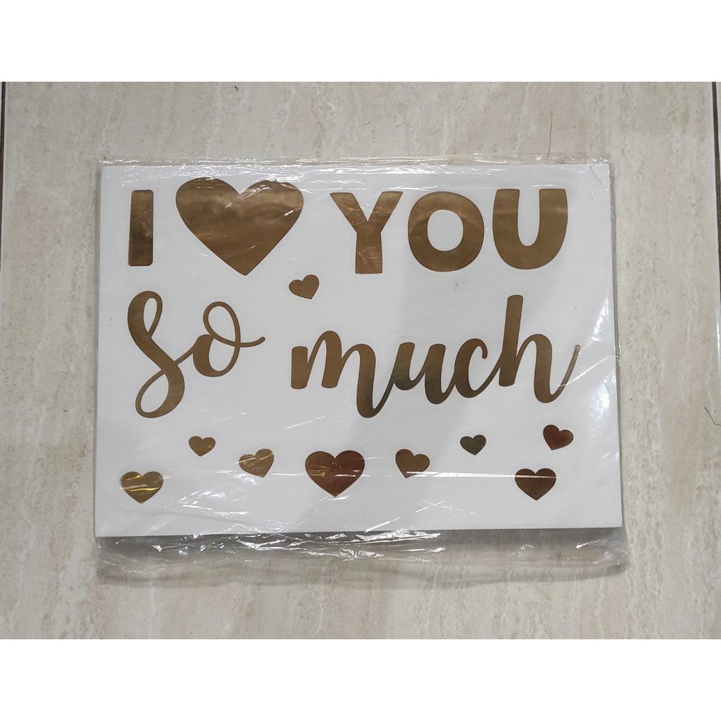 Stiker Bobo Balon PVC Ukuran 21 x 29 cm Balloon Sticker Happy Birthday/I Love You/Anniversary/Graduation
