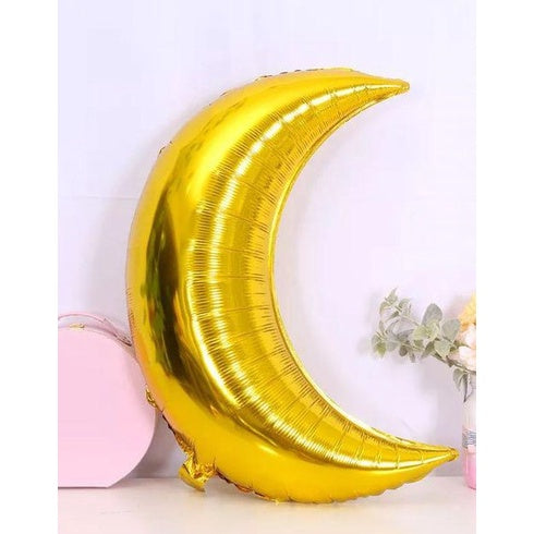 Balon Foil Crescent Moon / Bulan Sabit Size 28 inch / 70 cm