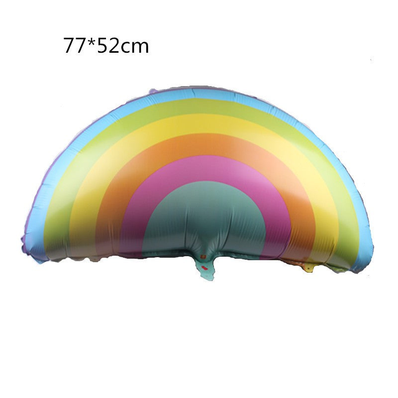 Balon Foil Rainbow / Pelangi Size Jumbo 93 cm / Rainbow Pastel 77 cm