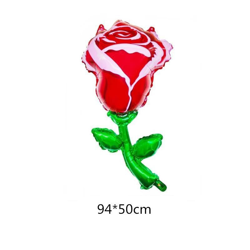 Balon Foil Rose / Mawar Jumbo Size 94 cm
