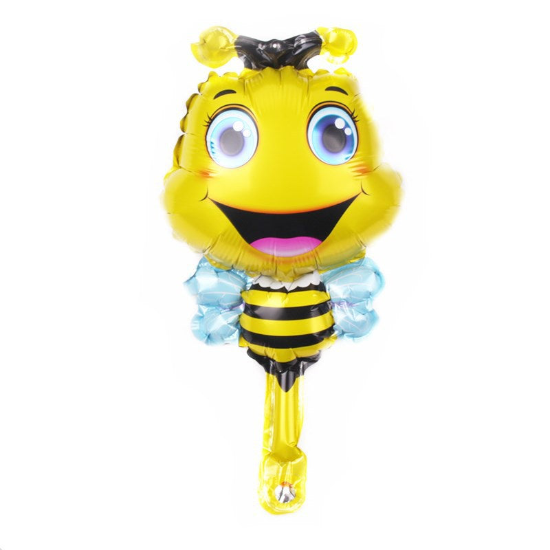 1 Set isi 4 Balon Foil Insect ( Gecko, Bee, Ant, Mantis ) Size Mini