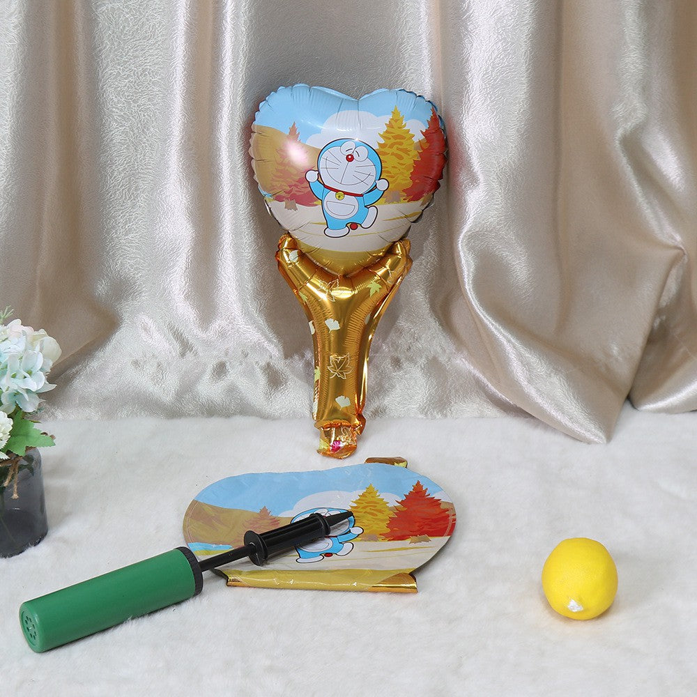 Balon Foil Pentung / Tongkat / Tenis / Handheld Hello Pepa Pig,Daisy Duck,Minnie Pink