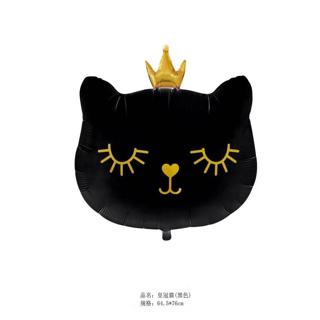 Balon Foil Crown Cat Size 64 x 76 cm