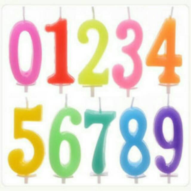 Lilin Angka Ulang Tahun Model Korea / Birthday Numeric Candle / Birthday Number Candle