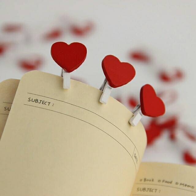 10 pcs Wooden Clip Set Love 2,5 cm / Penjepit Foto Kayu Hati / Jepitan Kayu / Wooden Peg