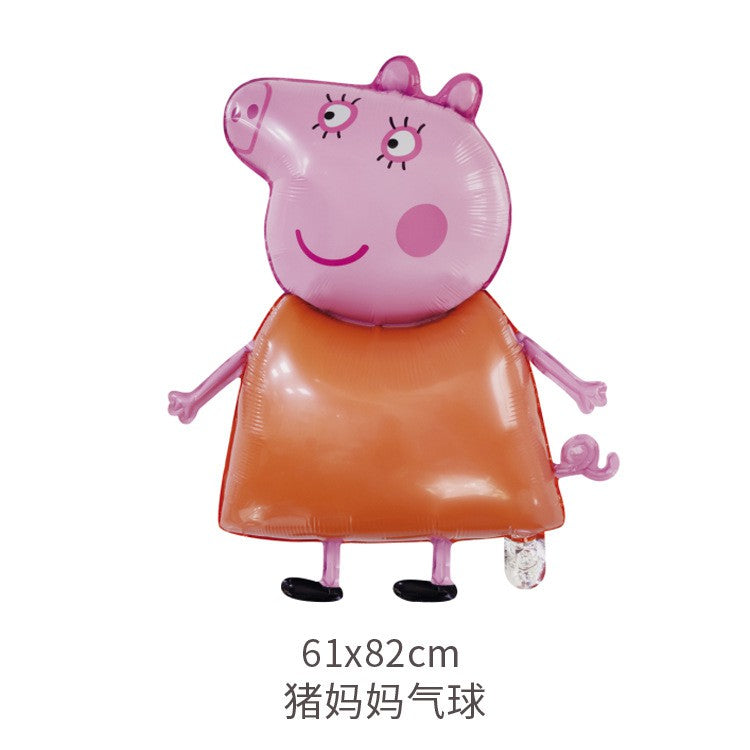 Balon Foil Pepa Pig 73cm / George 50cm
