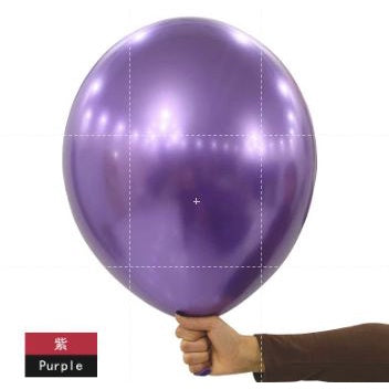 Balon Latex / Lateks Chrome Jumbo Size 16 Inch