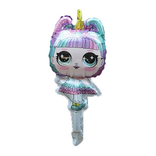 1 Set isi 5 Balon Foil LOL Surprise Doll Size Mini