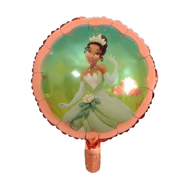 Balon Foil Princess Bulat Rapunzel,Belle,Cinderella,Aurora,Ariel,Jasmine,Snow White Size 45cm