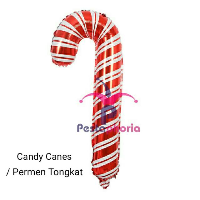 1 Set isi 5 item Balon Foil Natal Christmas Santa, Snowman, Candy Canes, Wreath