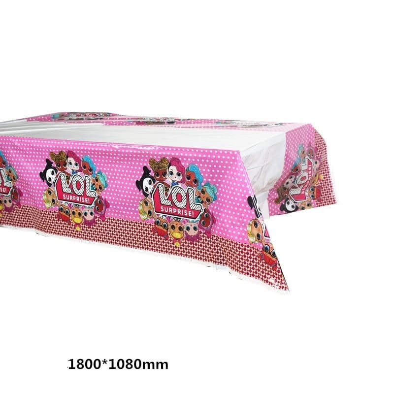 Taplak Meja Plastik Karakter/ Plastic Table Cover Karakter / Kartun