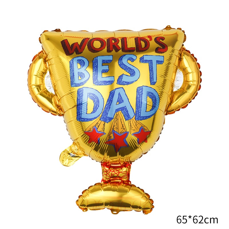 Balon Foil Trophy World Best Dad Size 65 cm