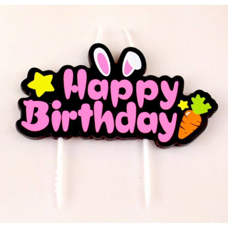 Lilin Ulang Tahun / Happy Birthday Candle Rabbit Carrot