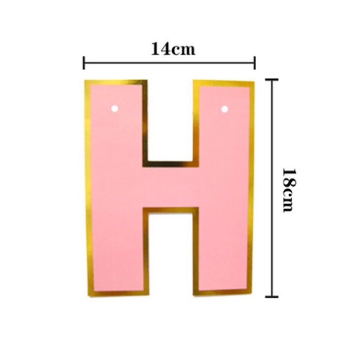 Bunting Flags / Banner Happy Birthday HBD Huruf Besar Macaron