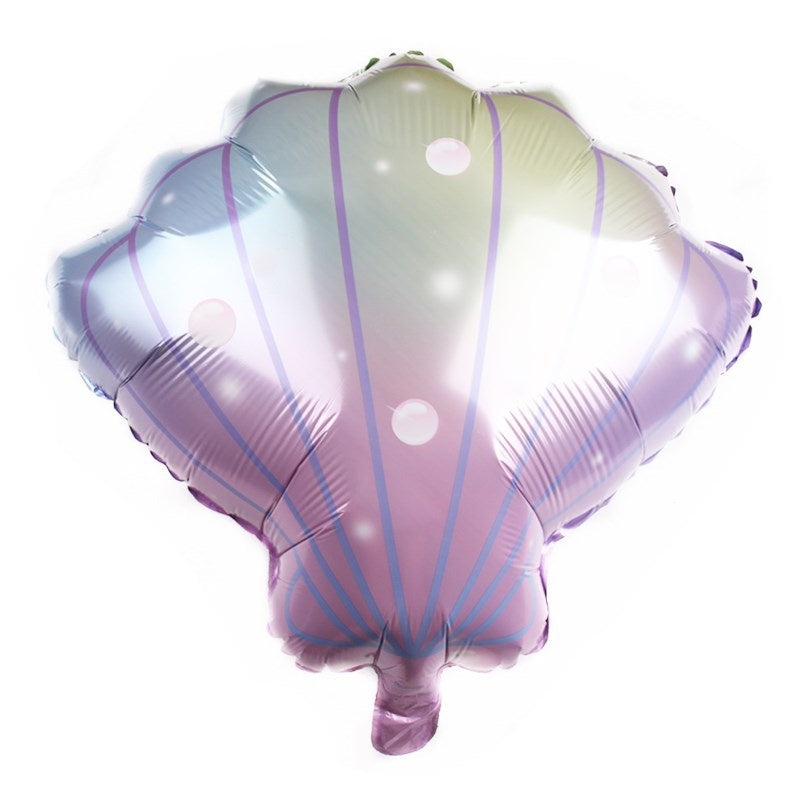 Balon Foil Mermaid Shell / Kerang Size 50 cm