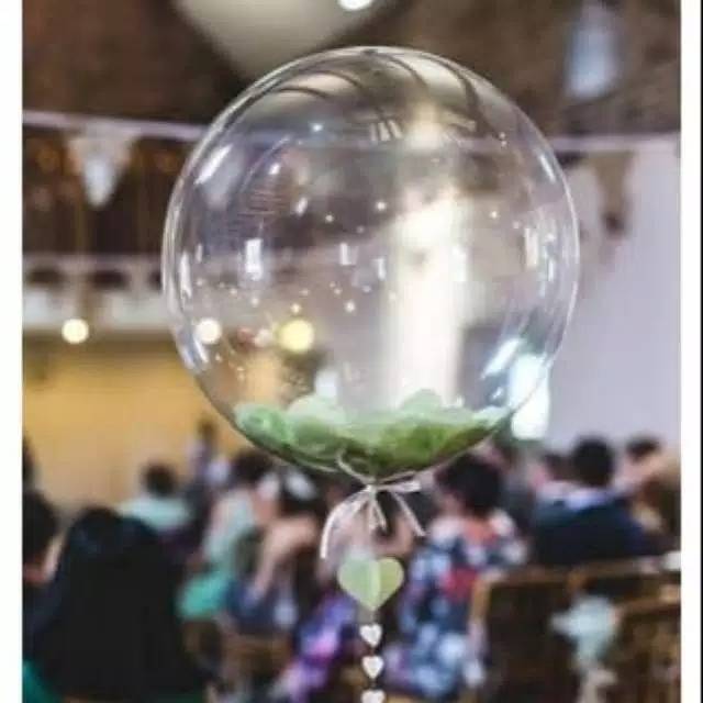 Balon PVC Transparan Size 36 ( 90 cm ) / Transparent Bobo Bubble Balloon Size 36 ( 90 cm )