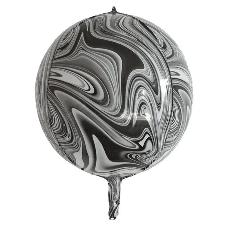 Balon Foil Round / Bulat 4D Marble Size 22 inch