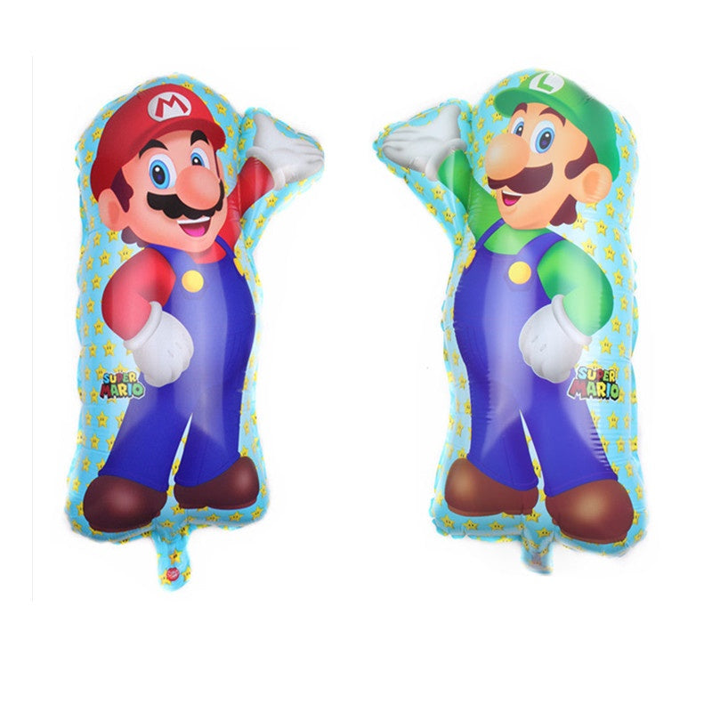 Balon Foil Super Mario Bros dan Luigi Bros Jumbo