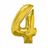 Balon Foil Angka Jumbo Warna Gold Size 100 cm / 40 inch