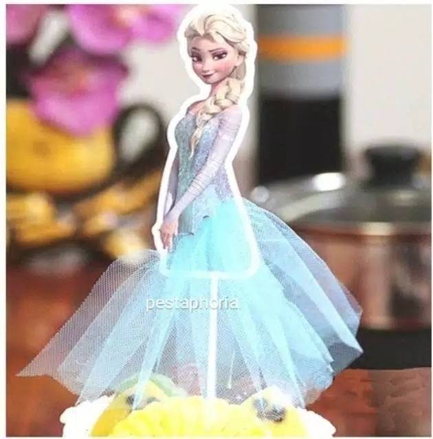 Cake Topper Princess Snow White, Sofia, Anna, Aurora, Cinderella, Elsa