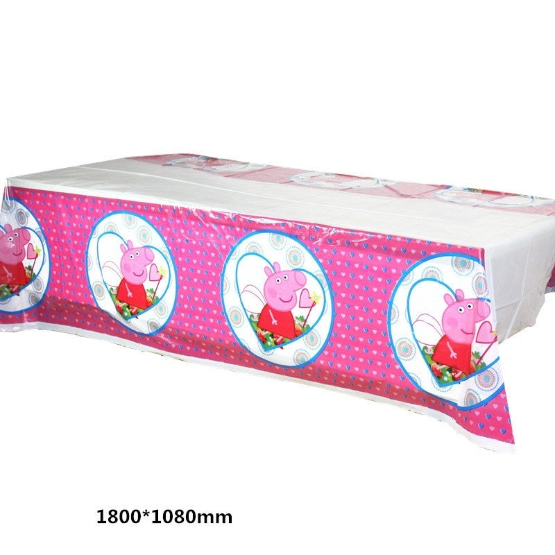 Taplak Meja Plastik Karakter/ Plastic Table Cover Karakter / Kartun