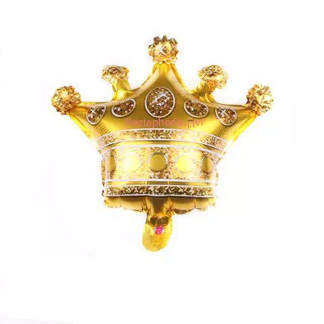 Balon Foil Mahkota / Crown Gold Mini