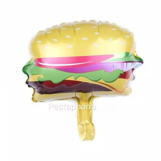 Balon Foil Donut Bite, Hamburger, Ice Cream Scoop Size Mini