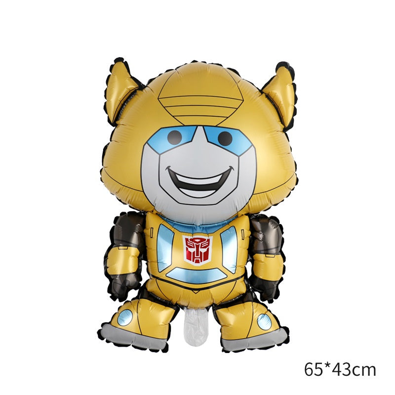 1 Set isi 2 Balon Foil Baby Transformers Bumblebee dan Optimus Prime