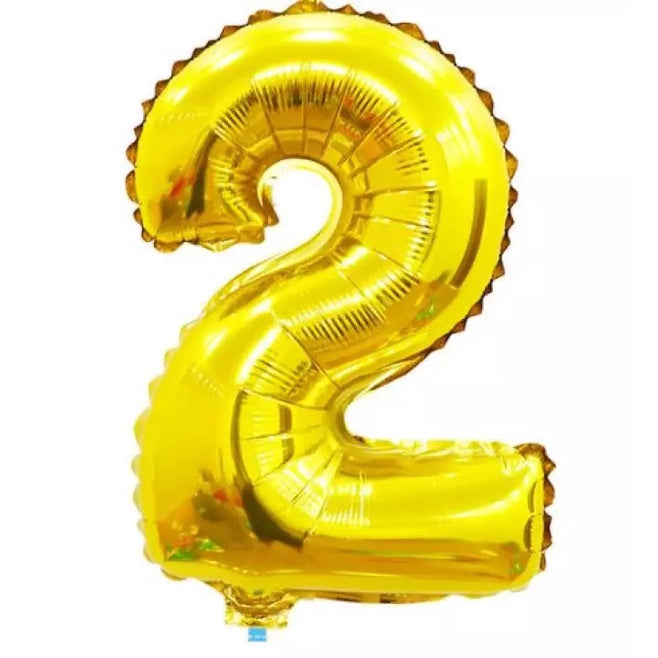 Balon Foil Angka Jumbo Warna Gold Size 100 cm / 40 inch