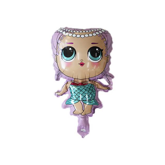 1 Set isi 5 Balon Foil LOL Surprise Doll Size Mini