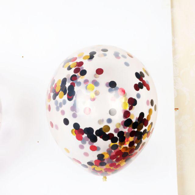 Balon Latex / Lateks Confetti 12 inch Mix Dua Warna