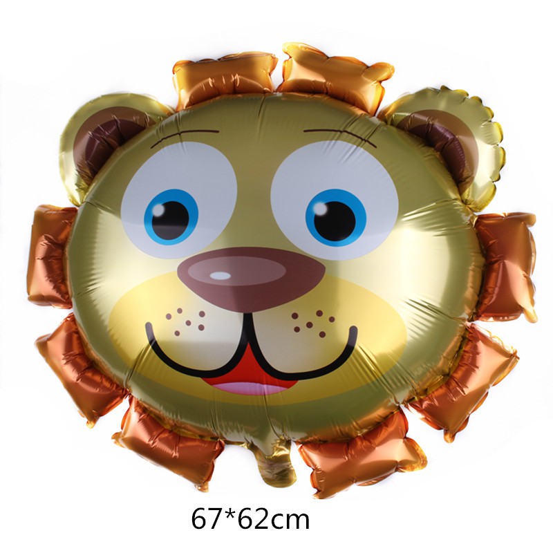 Balon Foil Kepala Singa Matahari Size 67x62 cm