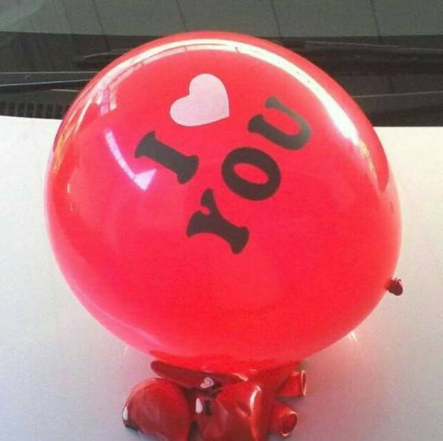 Balon Latex/Lateks I Love You 12 inch