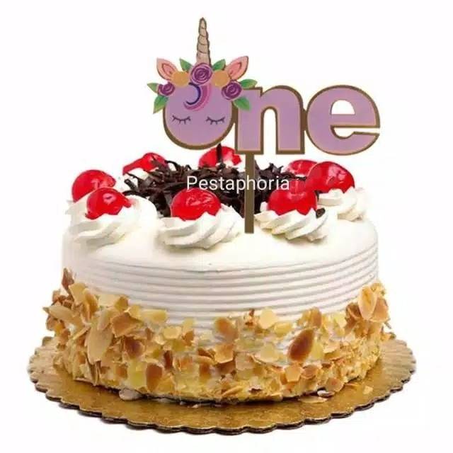 Cake Topper Acrylic / Akrilik Happy Birthday One & Unicorn/ Ariel Mermaid /Captain America / Rainbow