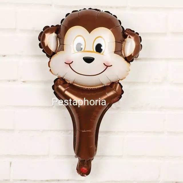 Balon Foil Pentung / Tongkat / Tenis Kepala Hewan / Animal Head